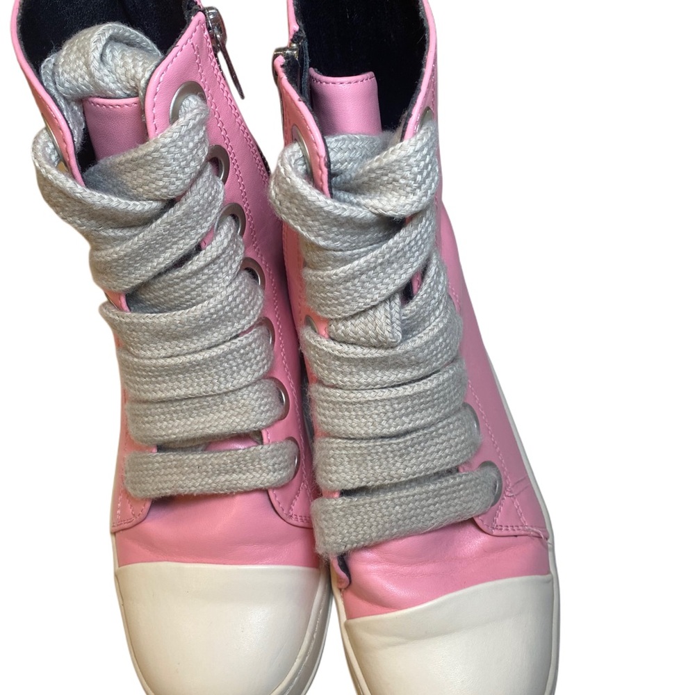 Pink High-Top Sneakers